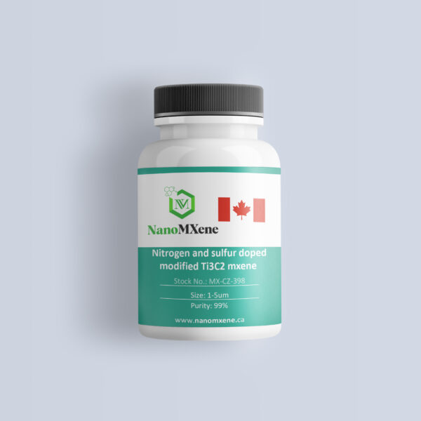 Nitrogen and sulfur doped modified Ti3C2 mxene